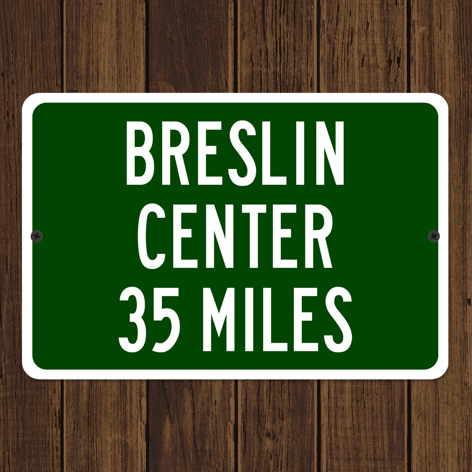 Breslin Center Custom Distance Sign Michigan State Spartans Basketball Fan Gift
