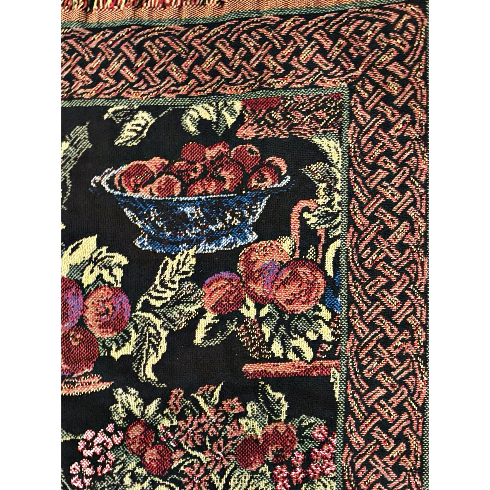 Old Salem Tapestry Throw Blanket Bob Timberlake Apple Orchard 67 X 48 Cotton