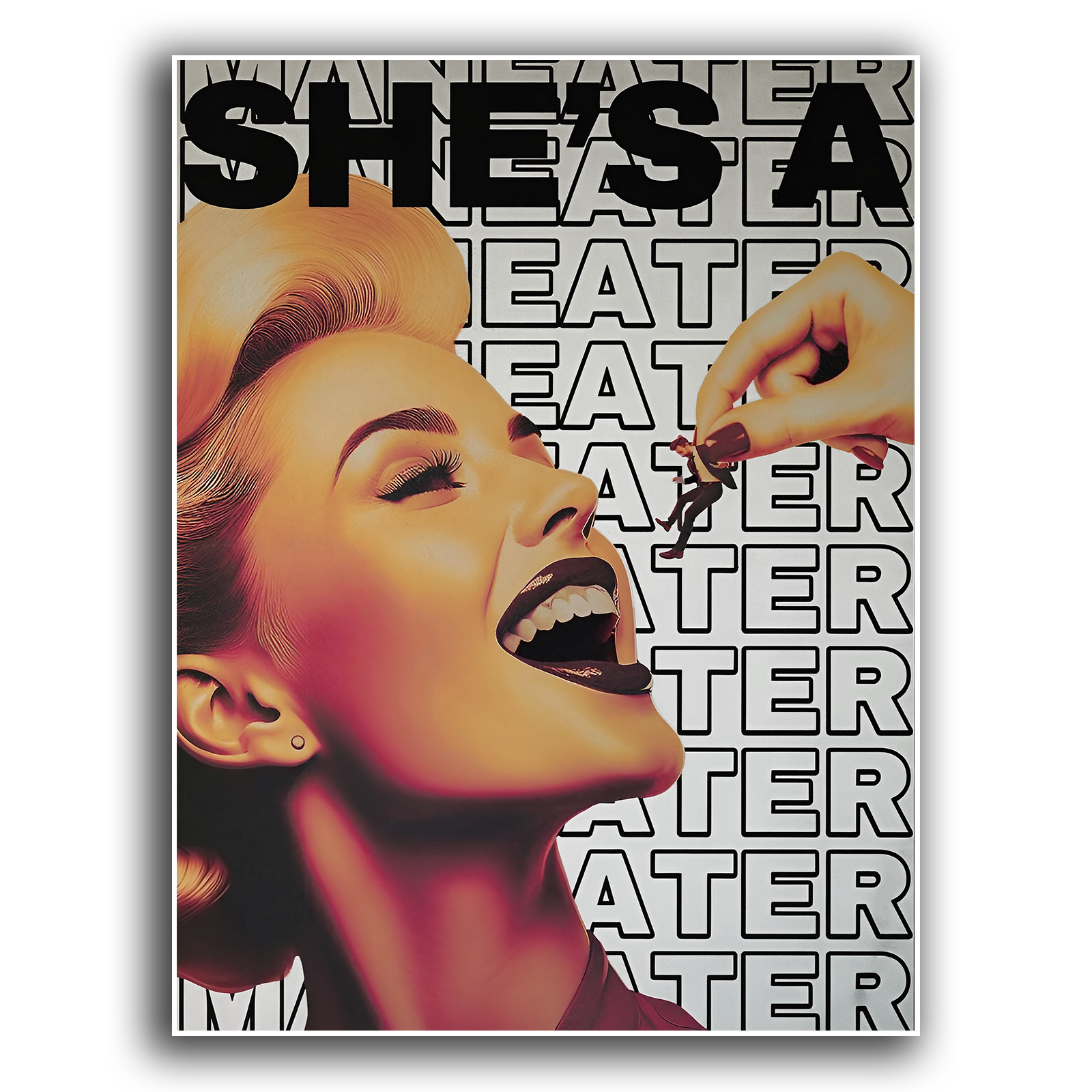 Meneater Pop Art Giantess Premium POSTER MADE IN USA