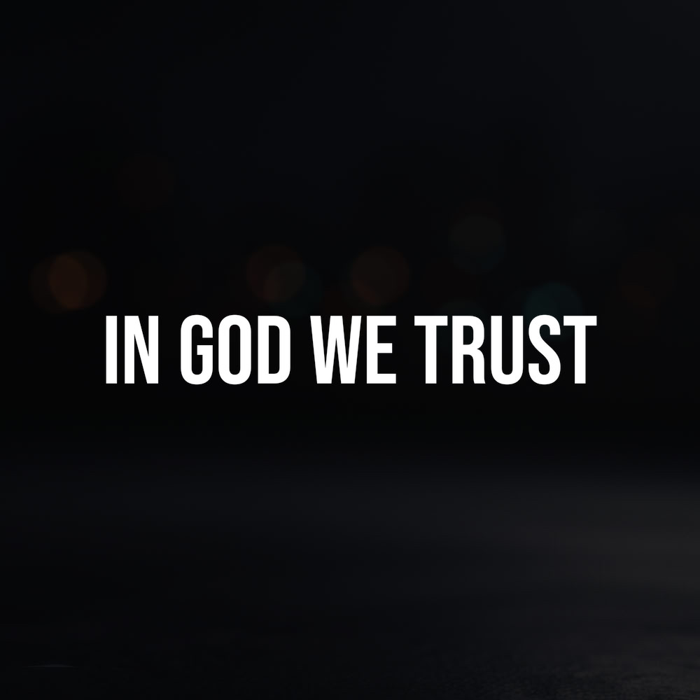 8in Vinyl Decal Sticker – ”In God We Trust”