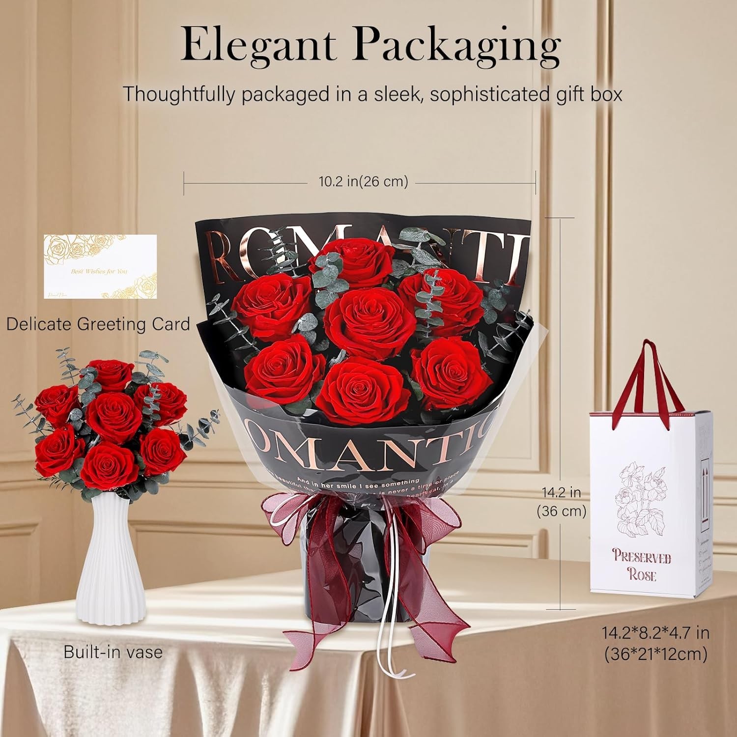 Flowers for Delivery Preserved Fresh Flower Bouquet Mothers Day Roses Gifts for