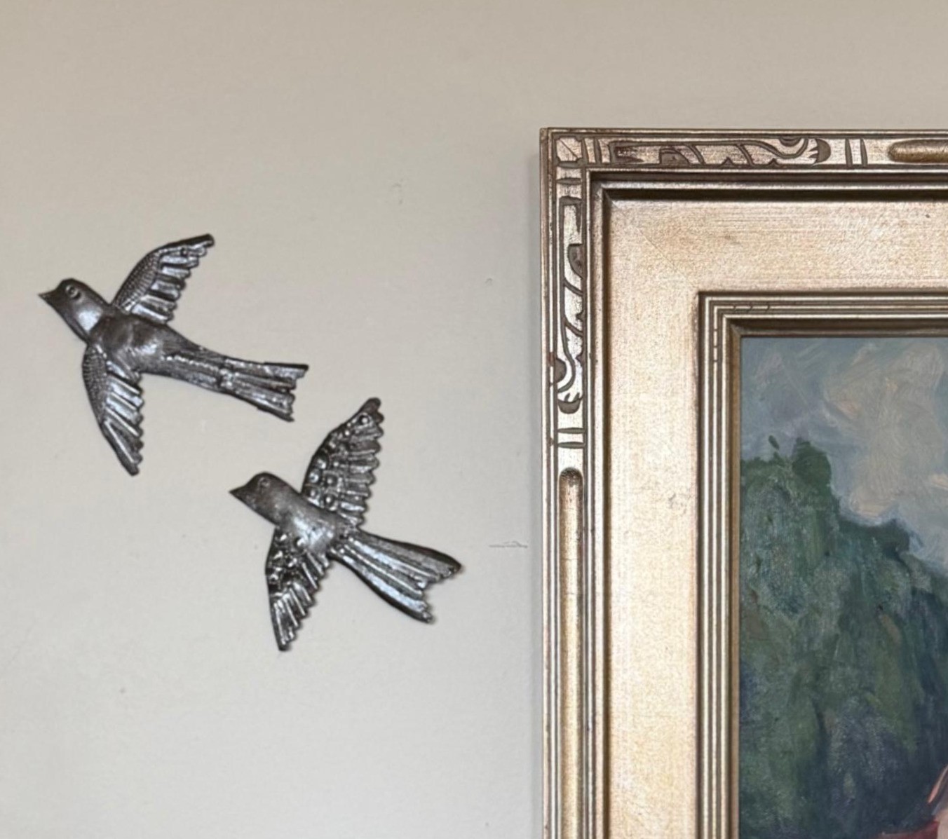Metal Birds (Set of 5) Handmade, Fair Trade, Recycled Haitian Wall Décor 4″x5″