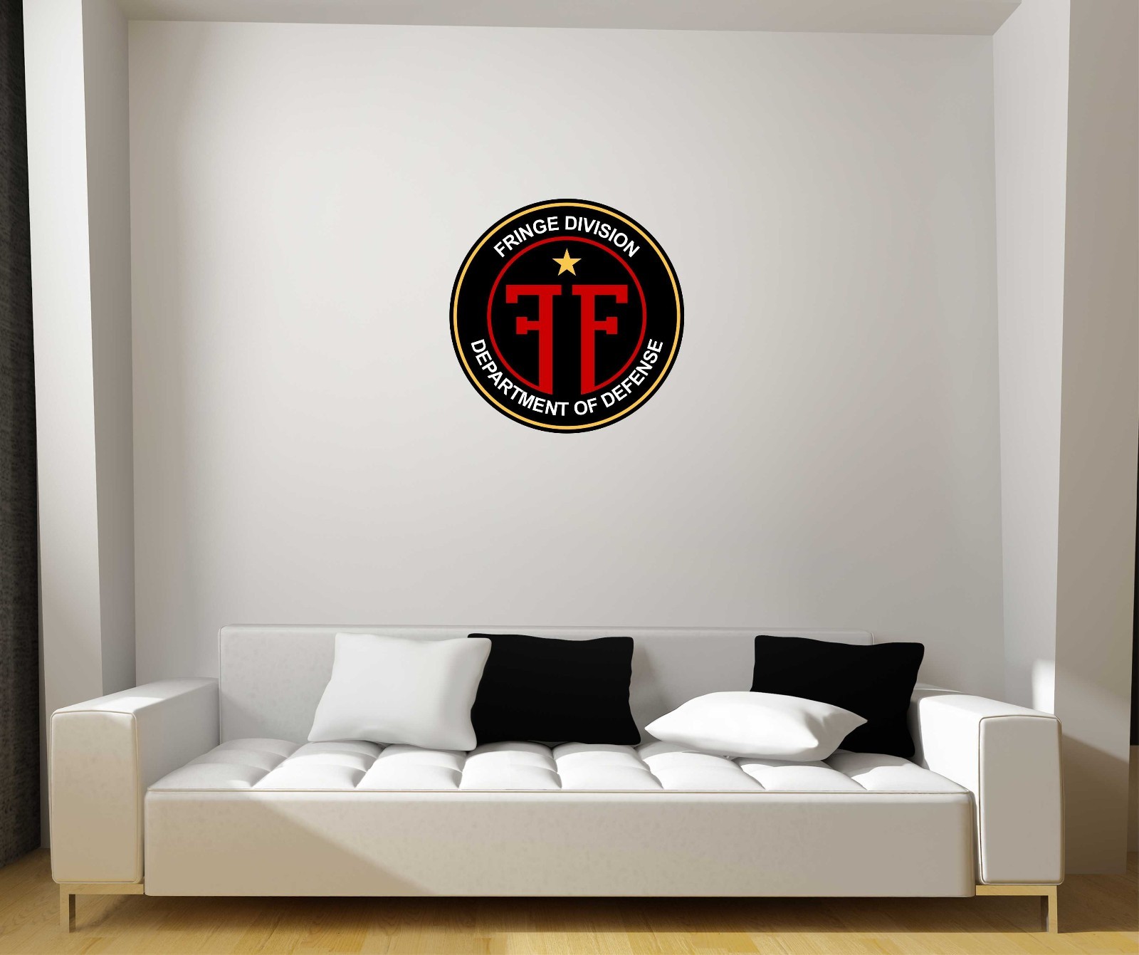 Fringe Division Logo Symbol TV Movies Gift Repositionable Decal Graphic Sci-Fi