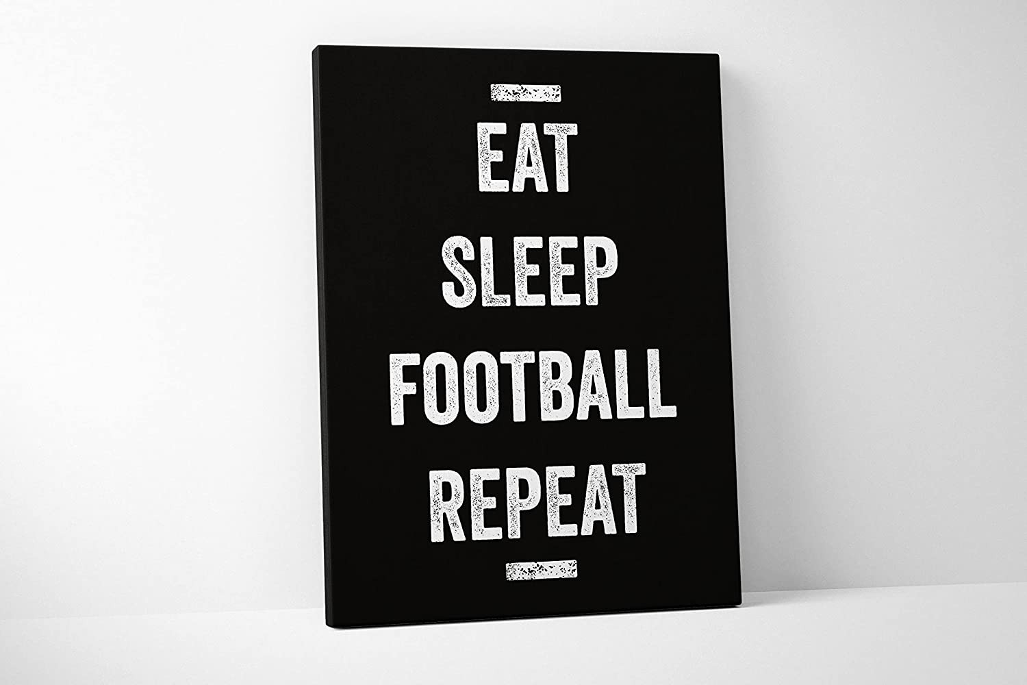 Eat Sleep Football Canvas – Team Gift (32 X 48 Inches)