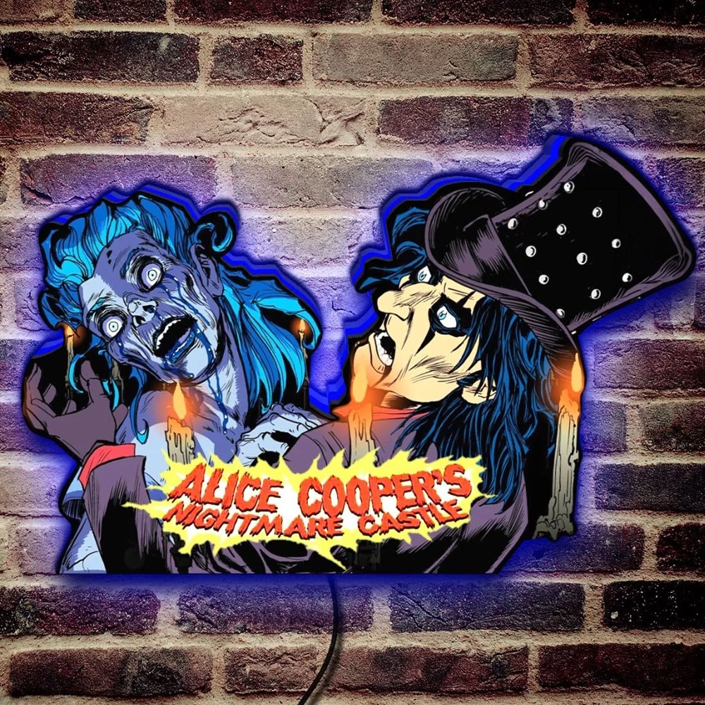 Alice Cooper Nightmare Castle Pinball Topper 3D Print Arcade Game LED Light Box