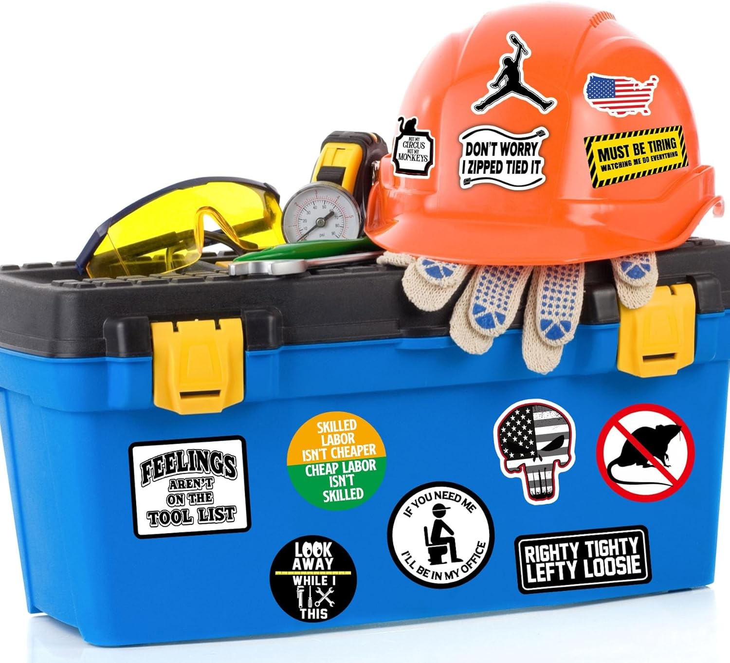 150 PCS Funny Hard Hat Stickers for Adults Dark Humor, Hilarious Decals for Tool