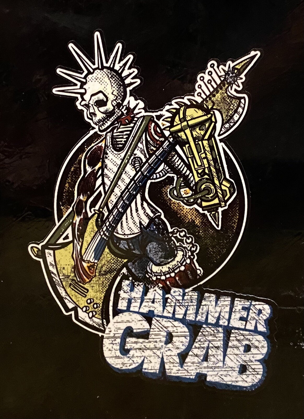 New HAMMERGRAB Sticker 3” X 5” Contour Cut Decal 3M Controltac Vinyl Hammer Grab