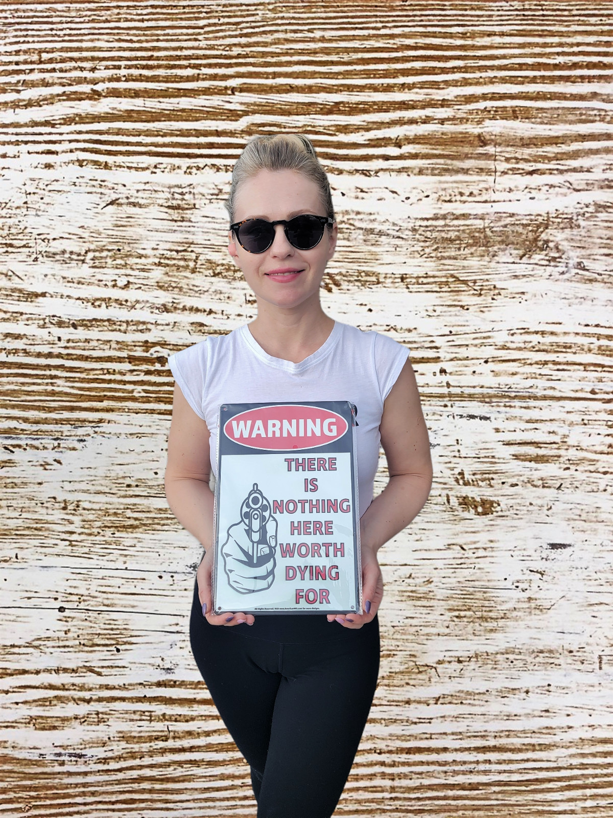 8″ x 12″ Metal Tin Sign (WARNING THERE IS NOTHING HERE WORTH DYING FOR) Classic
