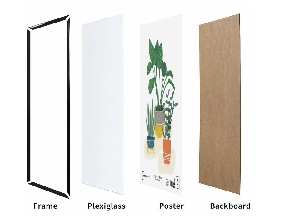 Mainstays 24×36 Basic Black Poster Frame Free & Fast Shipping Black poster frame