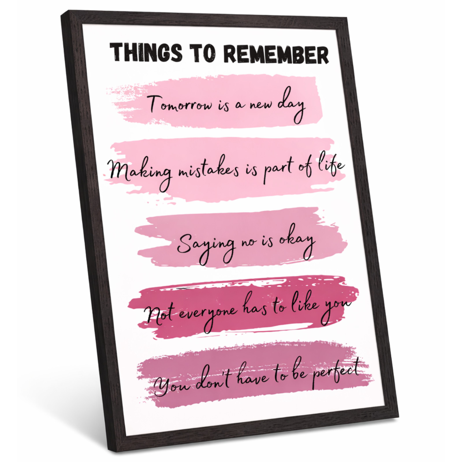 Inspirational Quotes Motivational Poster Framed 11×17 Home Office Decor Wall Art