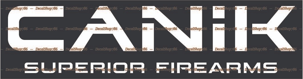 CANIK Firearms – Outdoor/Hunting Sports – Vinyl Die-Cut Peel N’ Stick Decals