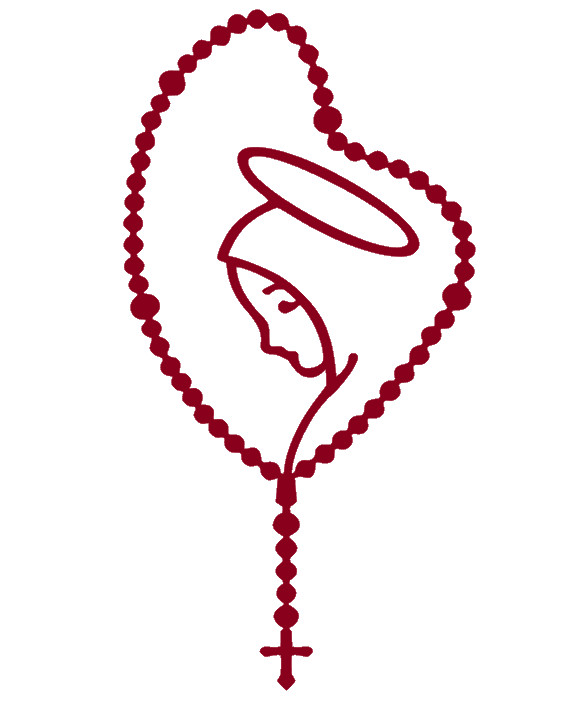 ROSARY WITH VIRGIN MARY BEADS, RELIGION Decal Sticker for Cars, Laptops, Tablets
