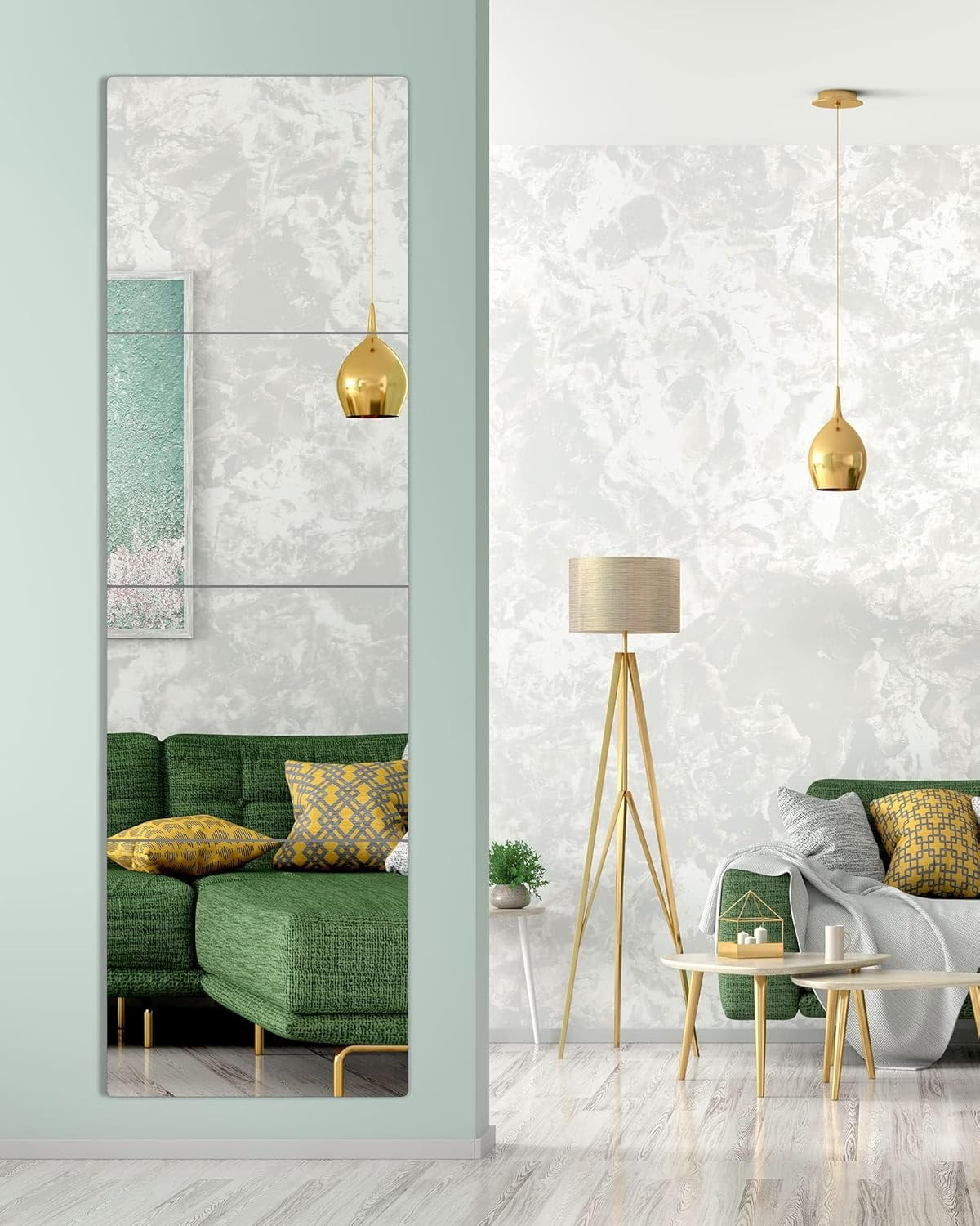 Unbreakable Full Length Mirror for Wall Mounted, over the Door Mirror, Full Body