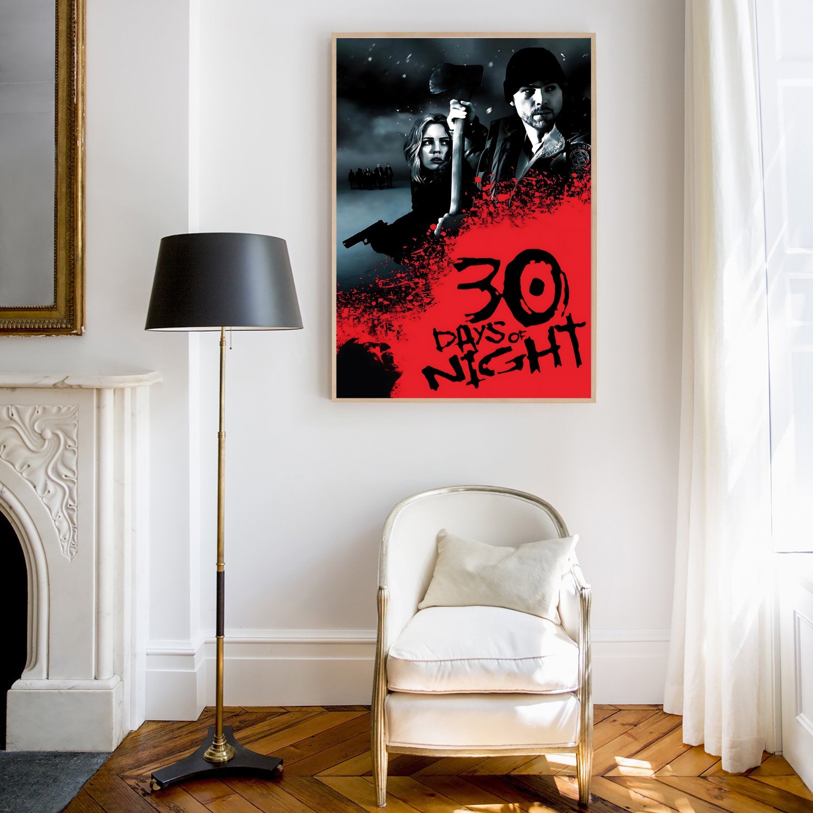 30 Days of Night (2007) Movie Poster Wall Art Print