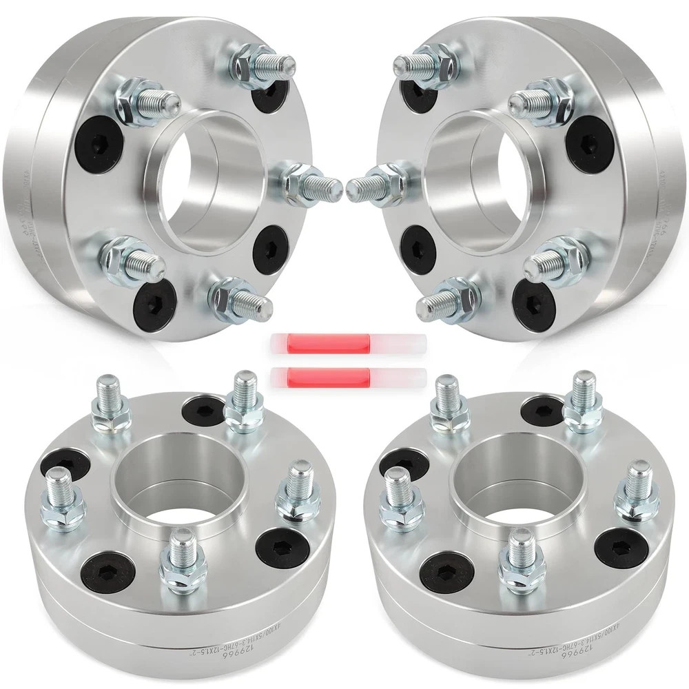 SCITOO 4Pcs 4×100 to 5×114.3 Wheel Adapters 2″ Bore 67mm Studs 12×1.5 Fit for…