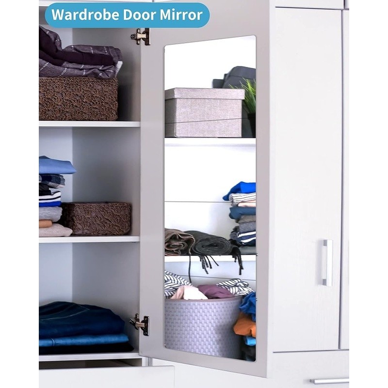 Acrylic Full Length Mirror Shatterproof Body Mirror Easy Installation Home Gym