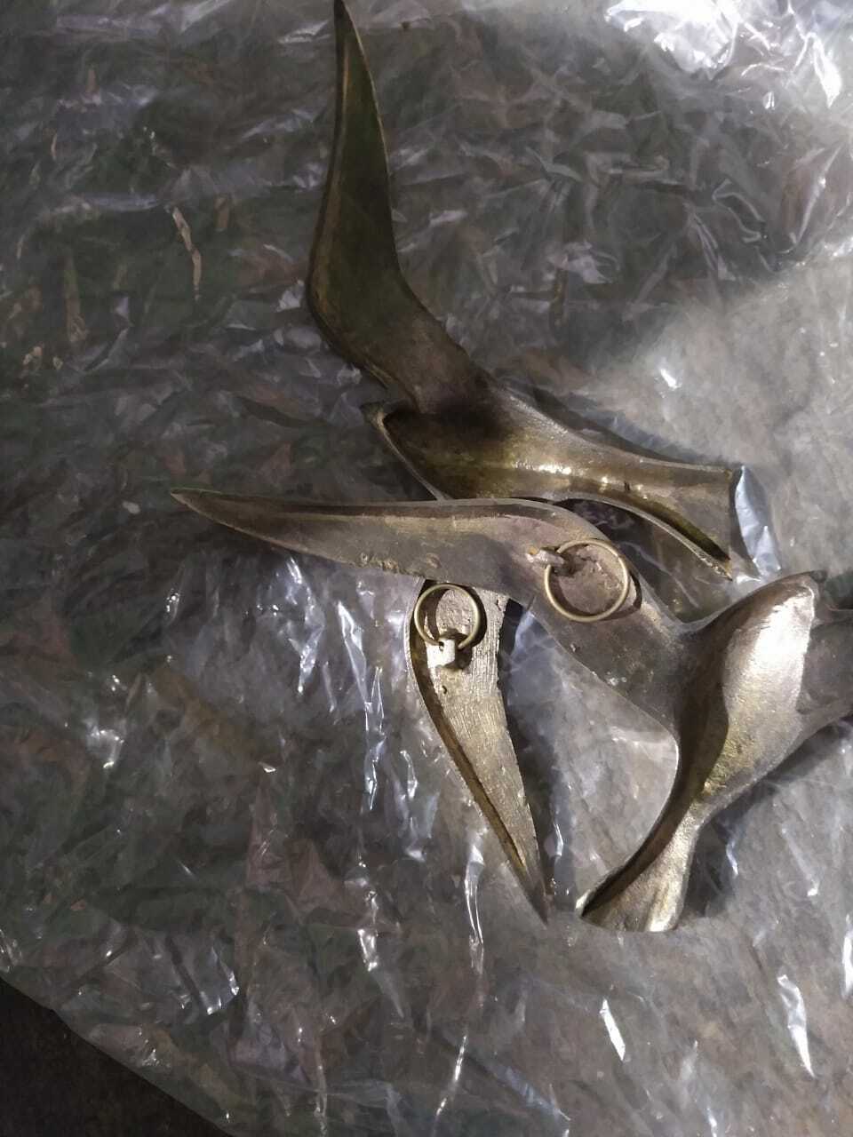 Decorative Brass Wall Mount Flying Seagull Birds Set of 4 Pcs -,29,25,20,17 cm
