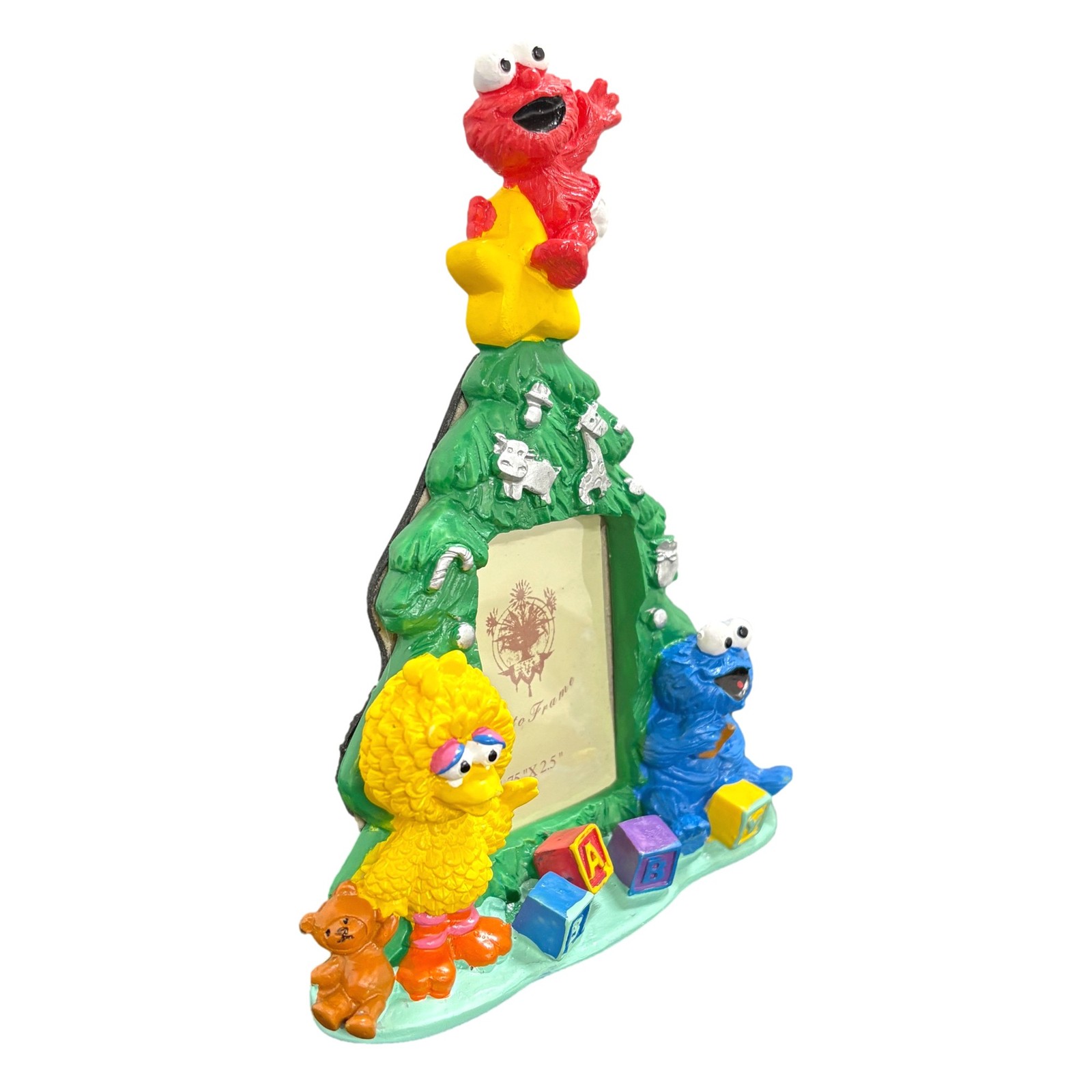 Sesame Street Christmas Tree Picture Photo Frame Elmo Cookie Monster Big Bird