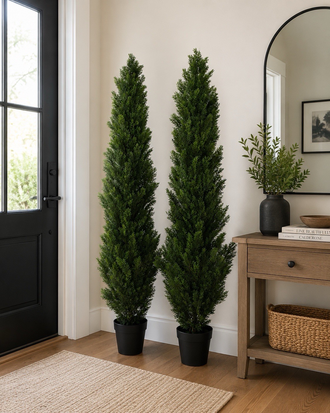 6′ Cedar Pine Artificial Topiary Tree Home Decor UV (Indoor/Outdoor) Retail $245