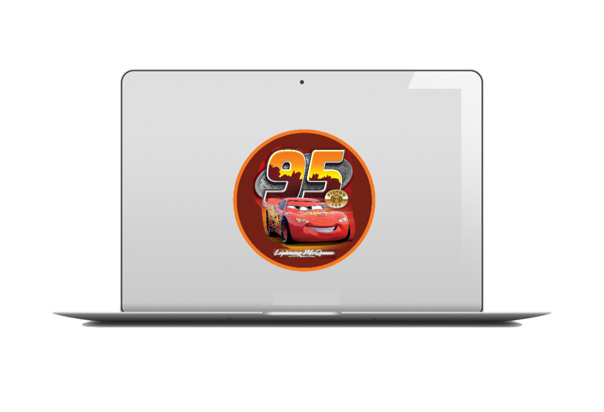 Movie – Cars ”Lightning McQueen” – 4″ Handmade Vinyl Decal Vehicle Cooler Laptop