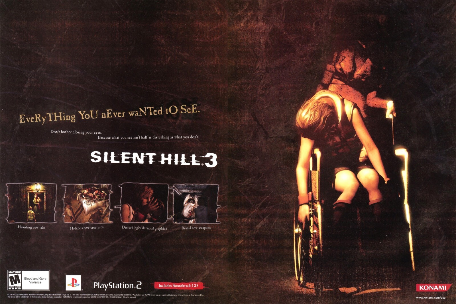 Silent Hill 3 Playstation 2 PS2 Xbox PC 2003 Game Art Print Poster 13″ X 19″