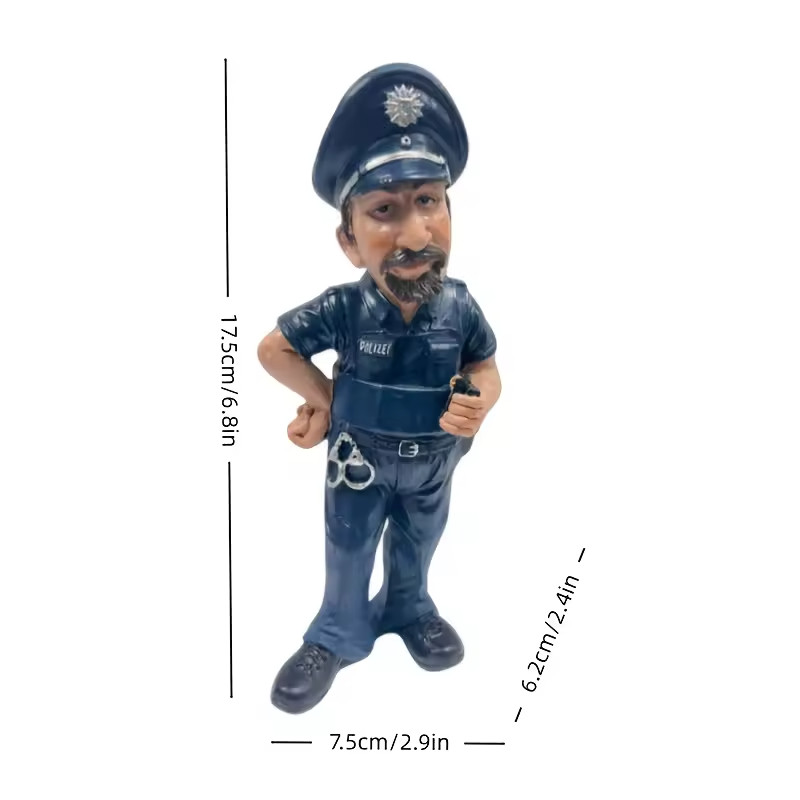 🏛 Modern Decorative Statue Police Officer 17cm ✨ Collectible Ornament