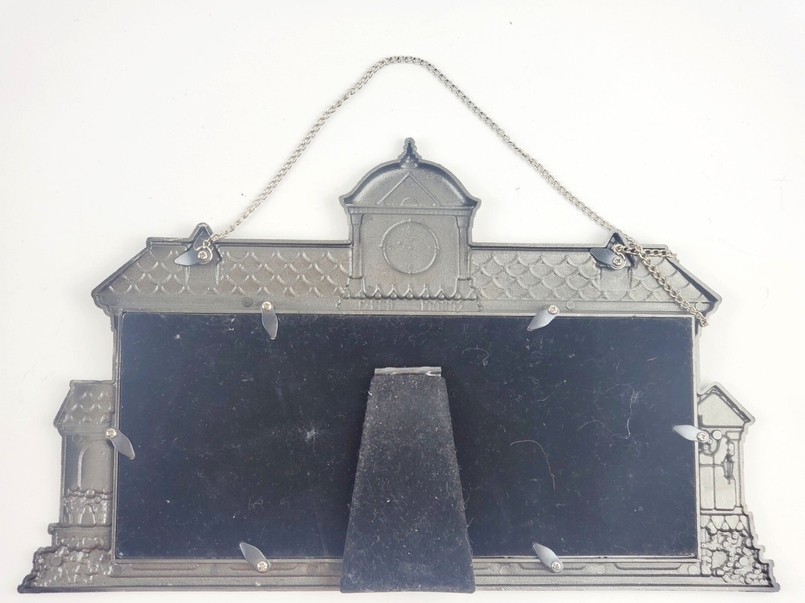 Multi Photo Silver Metal Ornate Picture Frame School House-1.5 x 1.5″ Photos-12