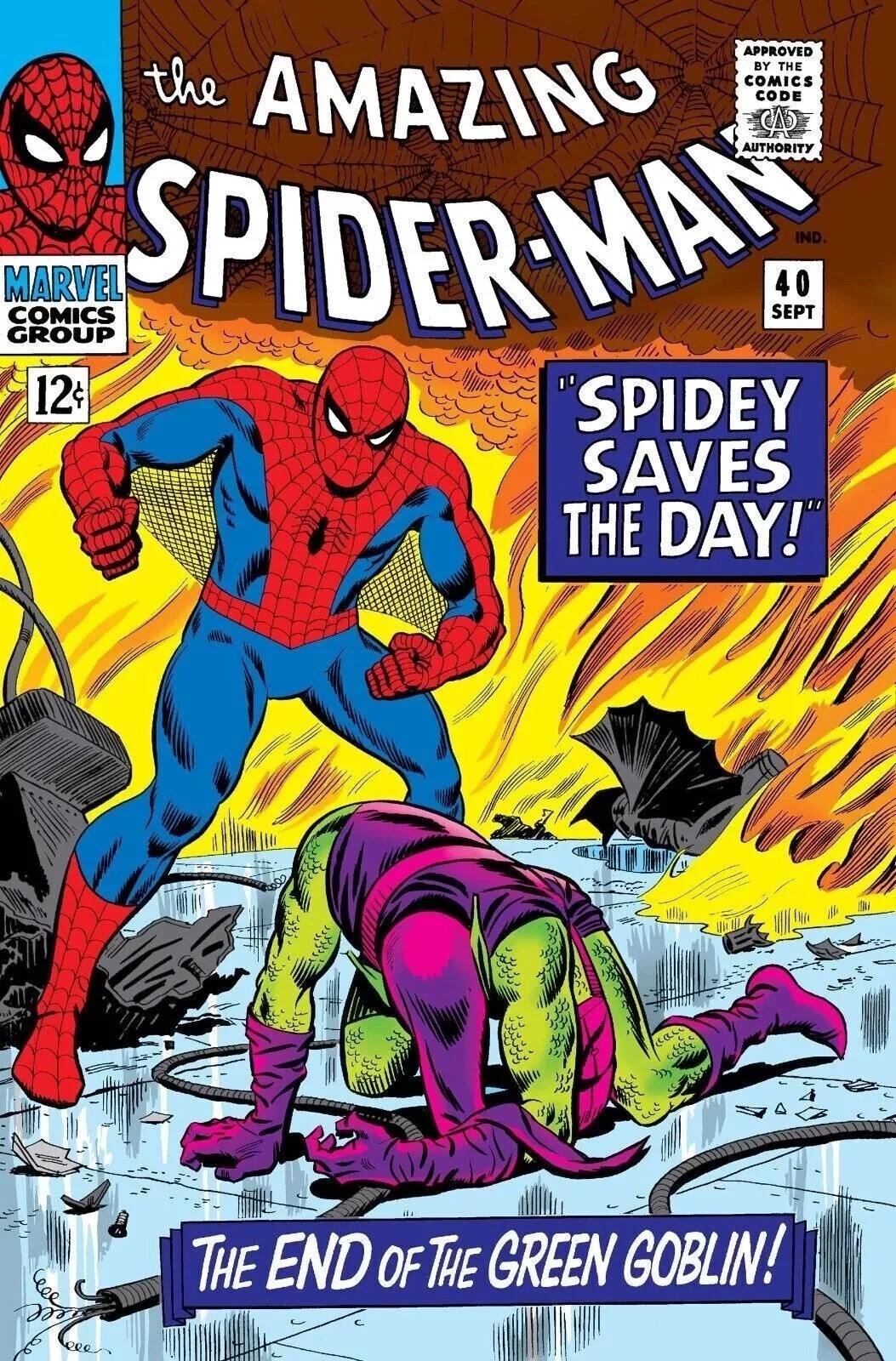 AMAZING SPIDER-MAN #40 COMIC BOOK COVER Poster print 11″x17″ inches