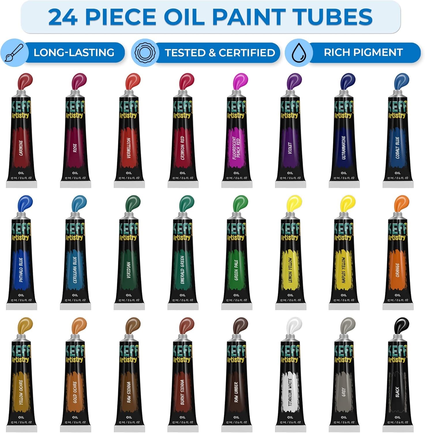 Oil Paint Set for Adults and Kids – Art Supplies Painting Kits with