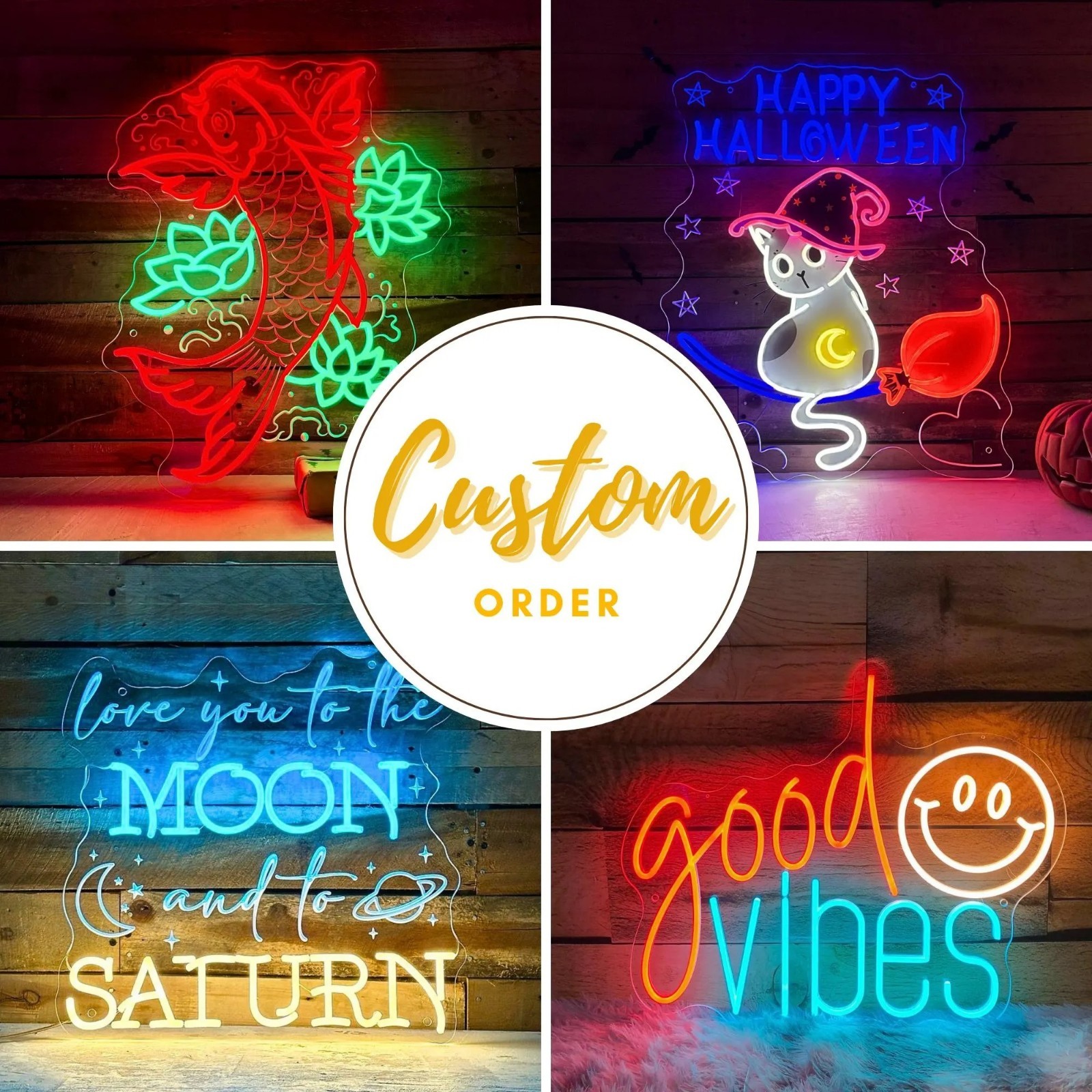 Custom Made Your Name, Quote or Logo Neon Sign Personalized LED Wall Decor