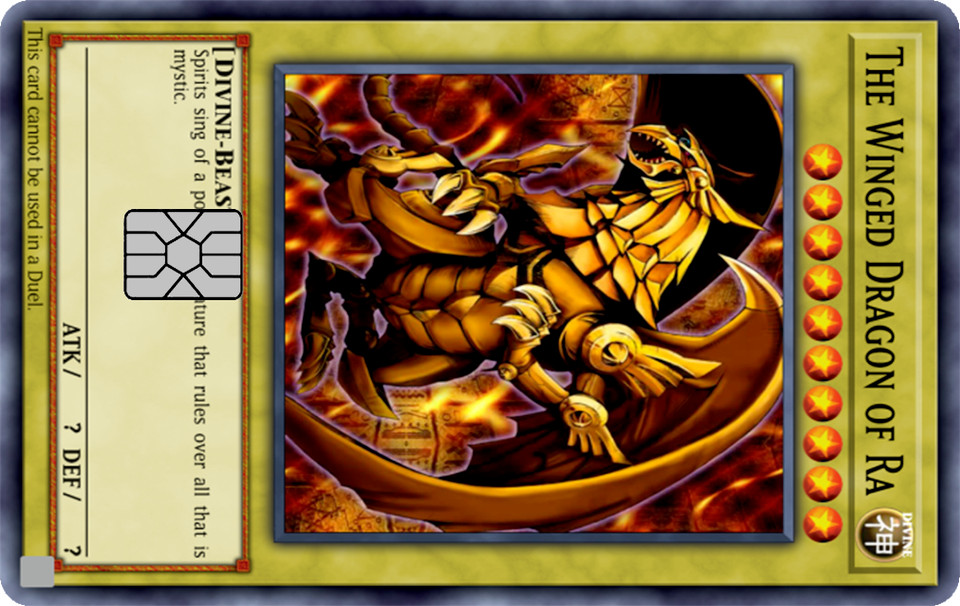 Yuh-gii-oh Card Collection Credit Card Skin / Wrap Decal Pre-Cut Sticker
