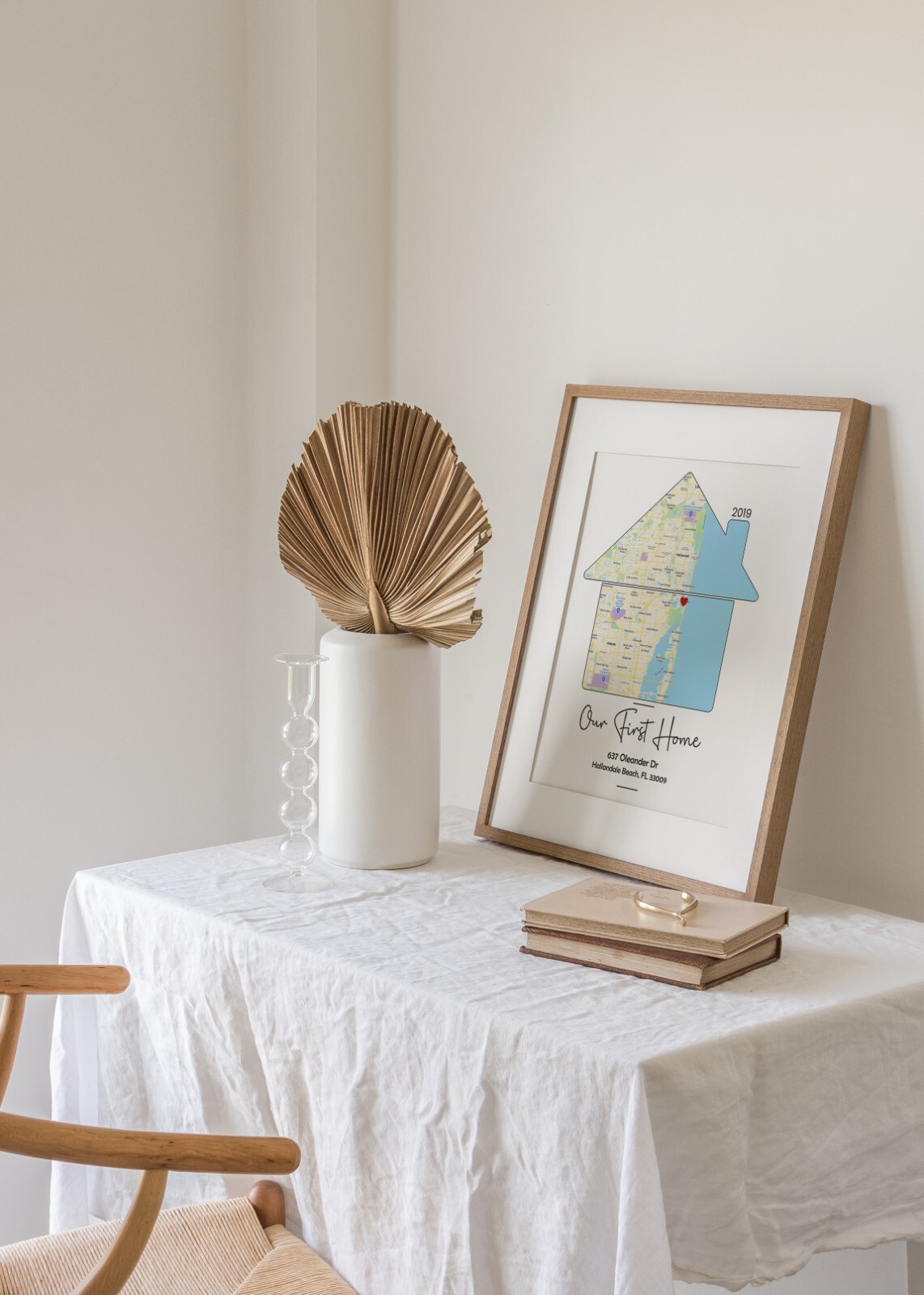 First Time Home Buyer Personalized Housewarming Gift First Home Gift Map