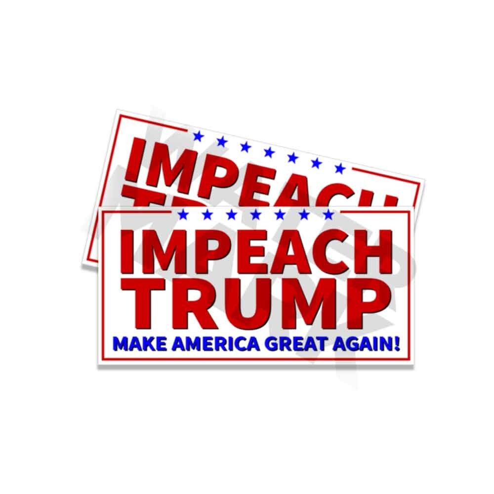 MINI IMPEACH TRUMP Donald Trump Sticker Decal Gas Pump Station 2×1 Stickers 10PK