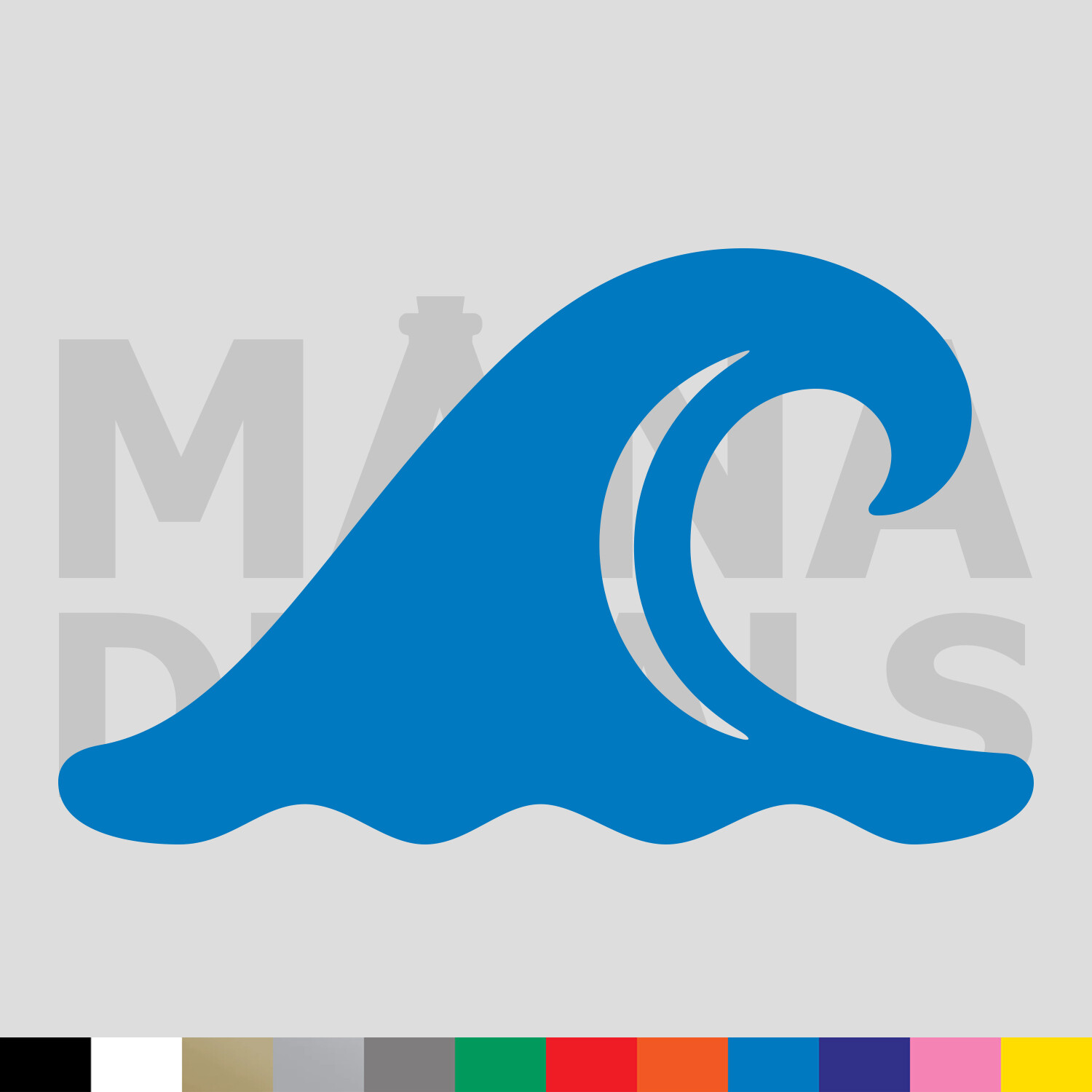 Wave Vinyl Die Cut Decal Sticker – Ocean Sea Surf Beach Water