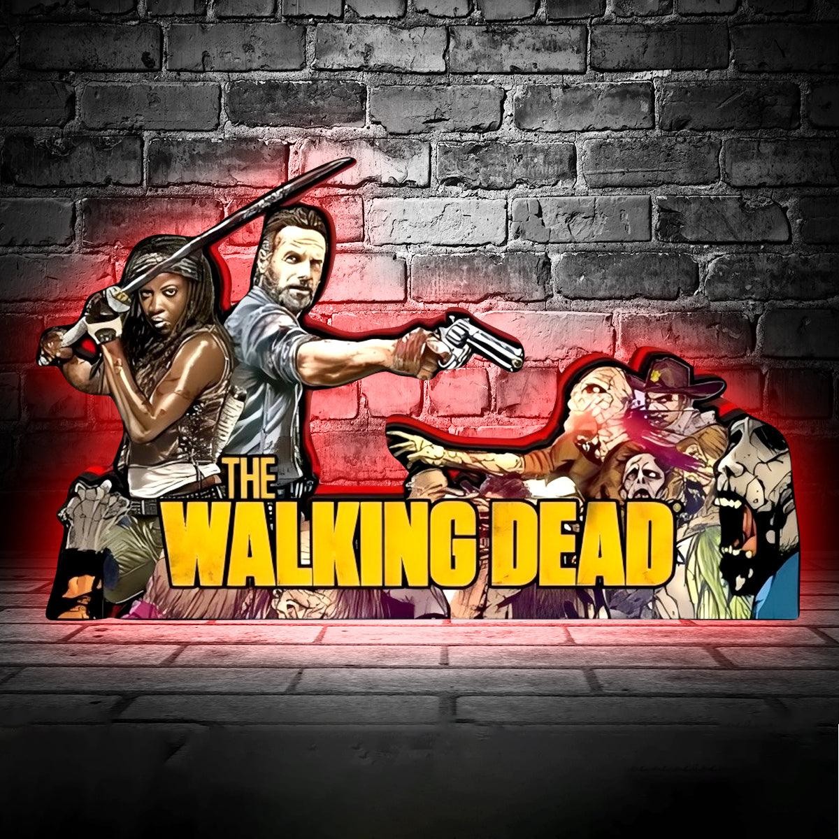 THE Walking Dead Pinball Topper 3D Print Lightbox LED Sign for Arcade Game Fans