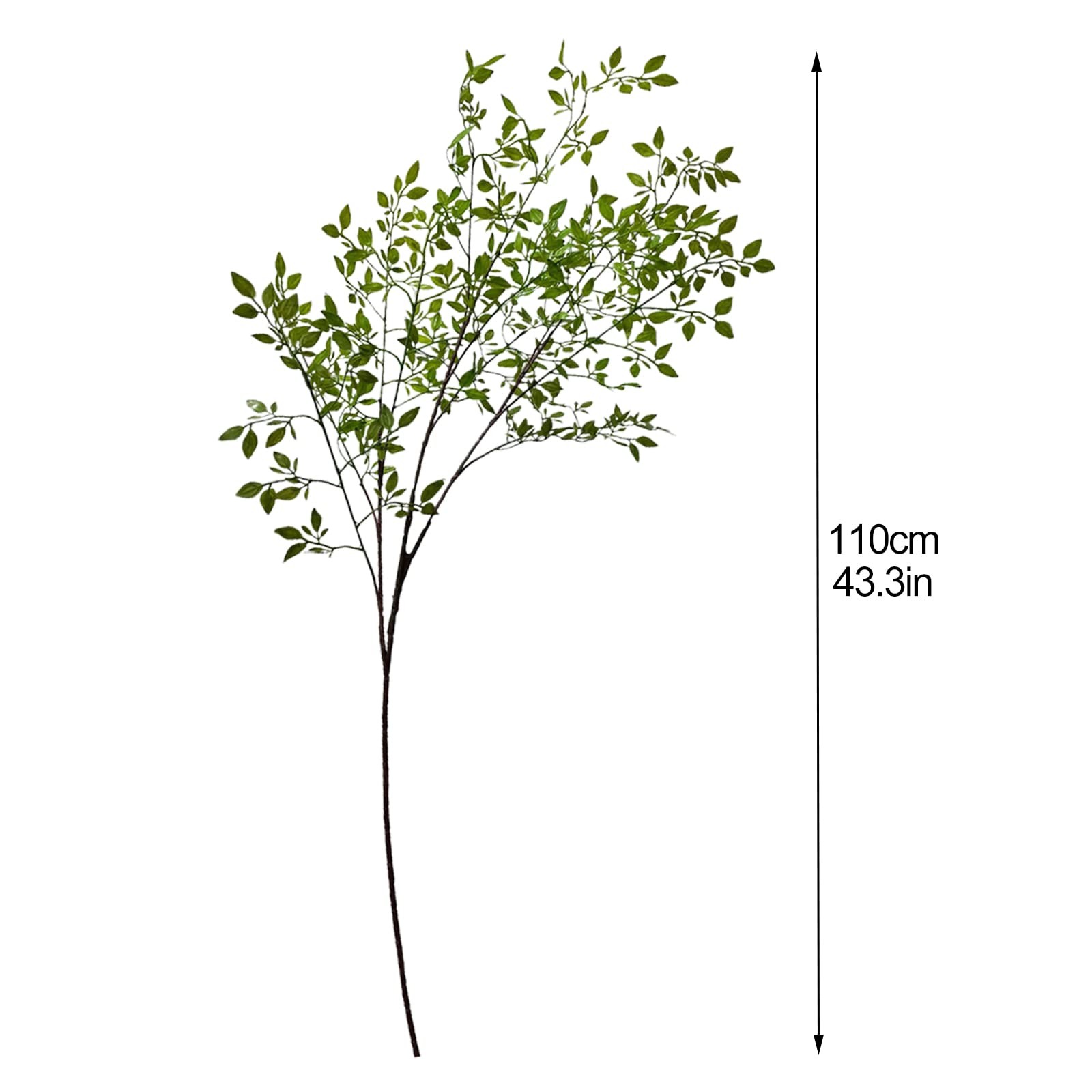 4 Pack Artificial Leaves Stems 43.4 Inch Long Faux Nandina Greenery Bunch Pla…
