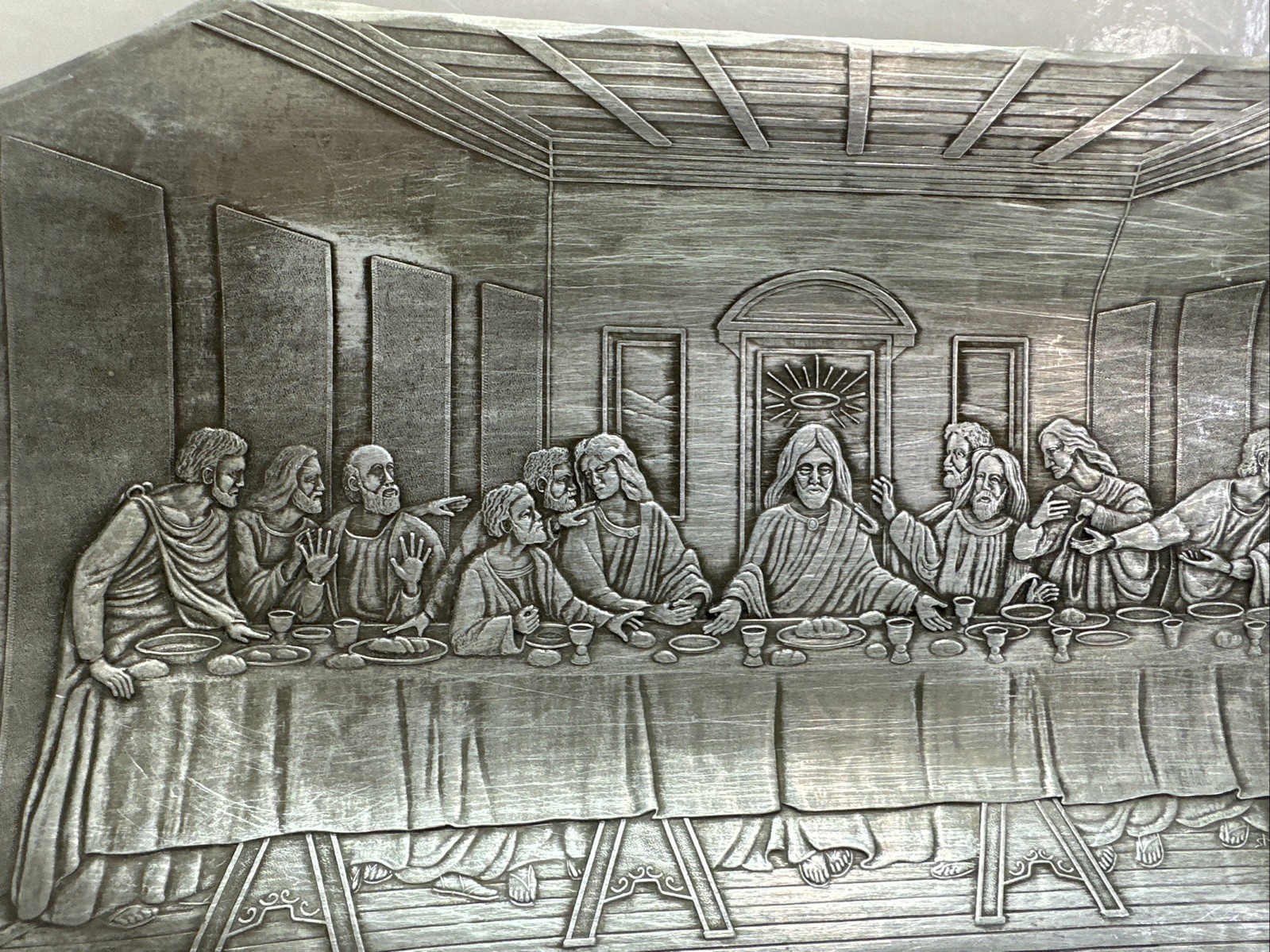 Wendell August Last Supper 12×6 Inches Handmade