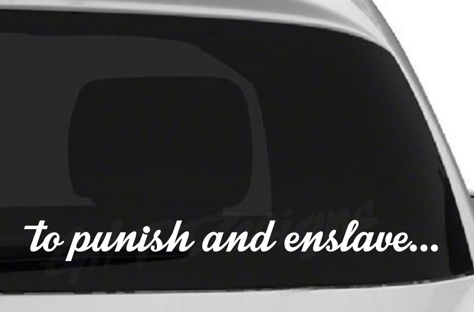 Transformers To Punish and Enslave Vinyl Decal Sticker – Police Car, Oracal 651