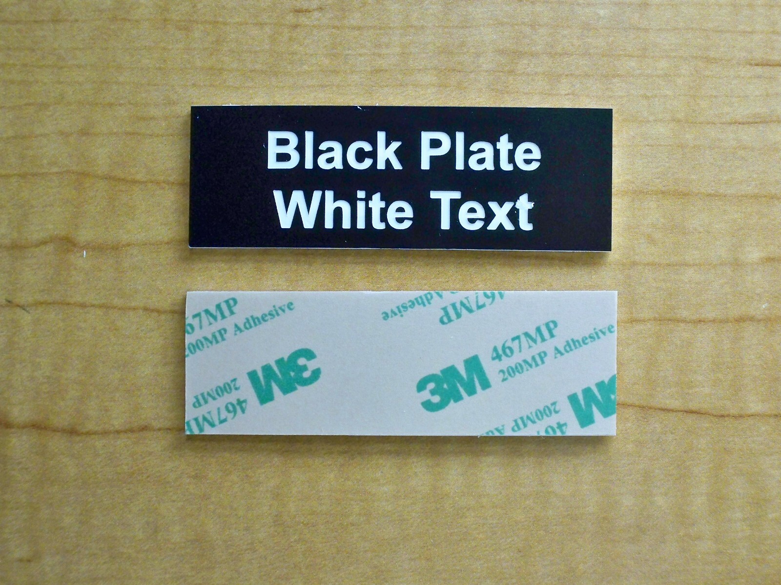 Custom Engraved 1×3 Plate w/ Adhesive | Personalized Office Wall Door Tag Badge