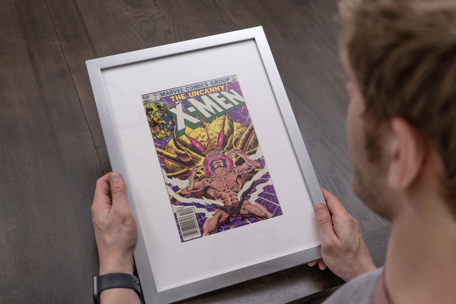 Black Comic Book Frame With Black Mat For 2 Current Era Comic Books