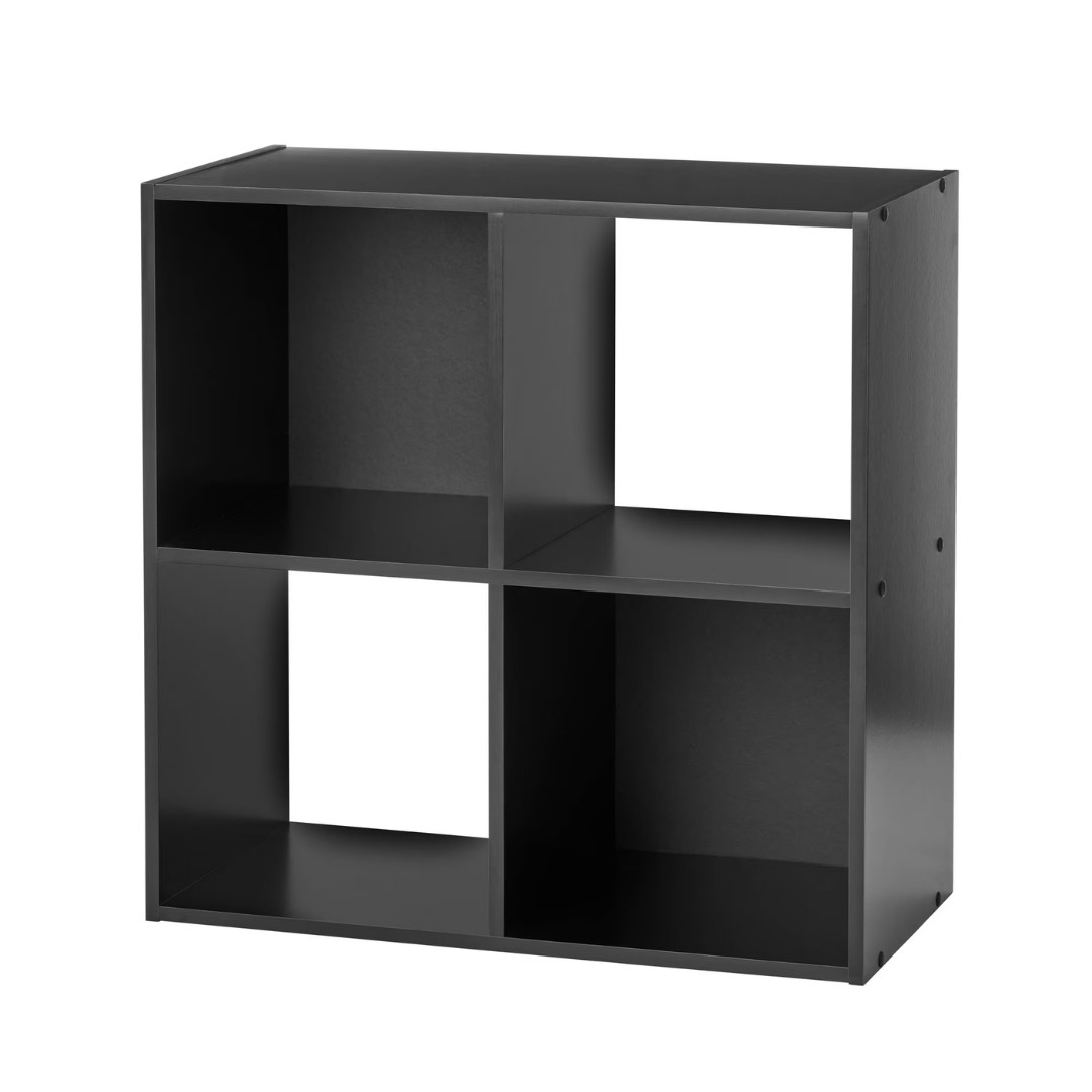 Mainstays 4 Cube Storage Organizer, Black