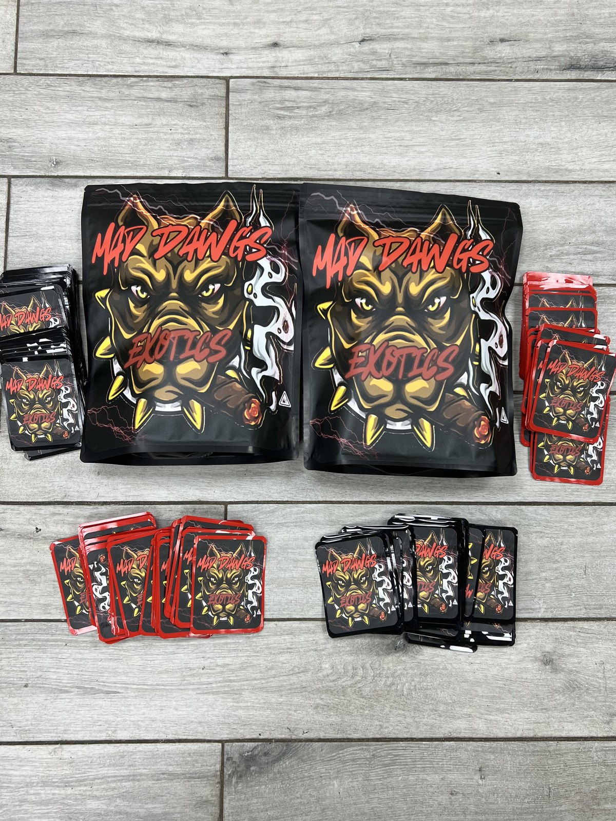 Custom Mylar Bag UV Printed Labels/Sticker (3.5G, 7G, Ib) Send Us Your Design