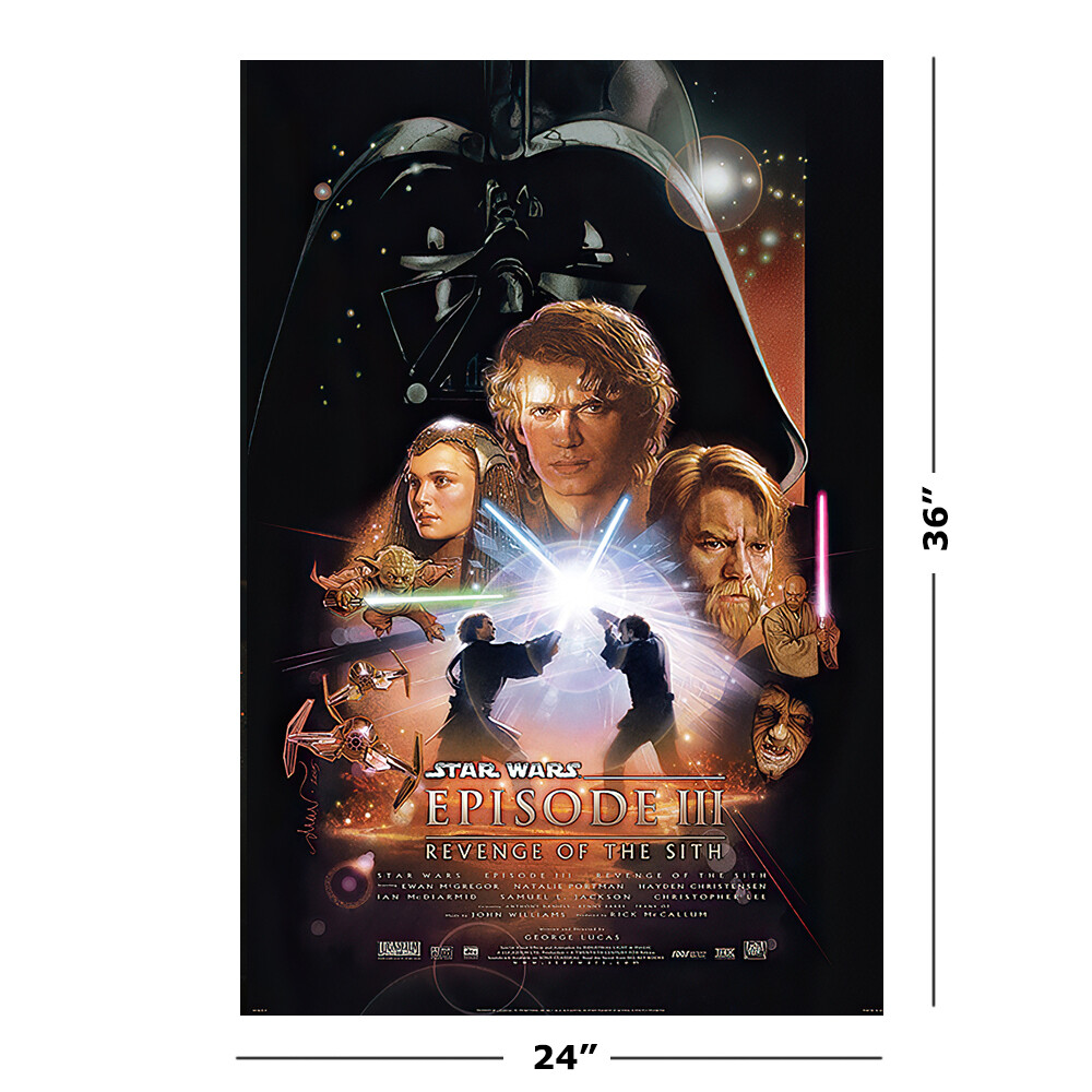 STAR WARS: EPISODE I-VI – 6 PIECE MOVIE POSTER SET (REGULARS 1) (24 X 36″ EACH)