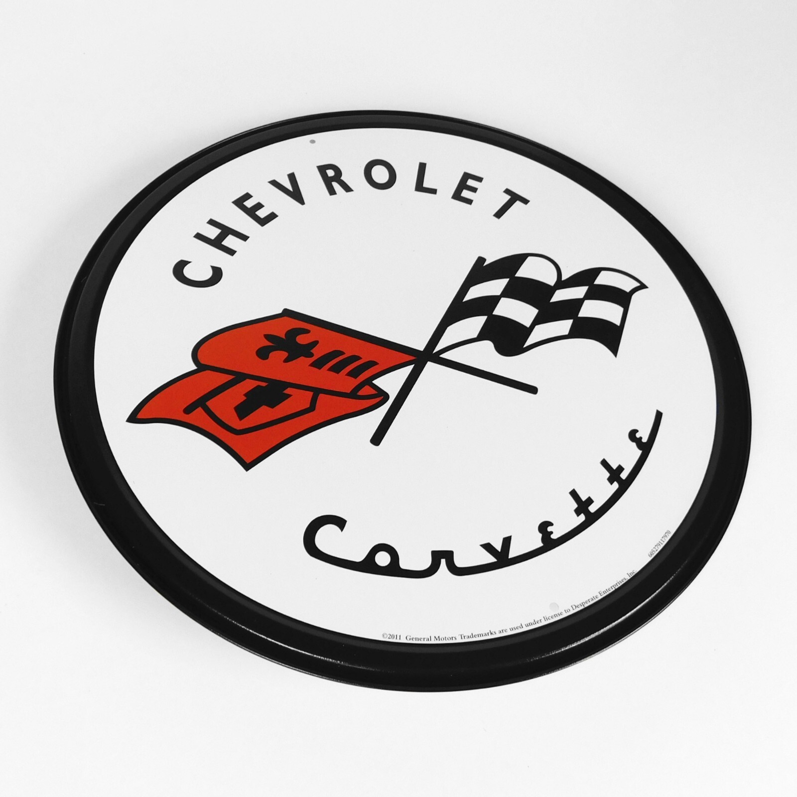 11.75″ General Motors Corvette Logo 1953 Embossed Tin Metal Sign – SIGNBOX