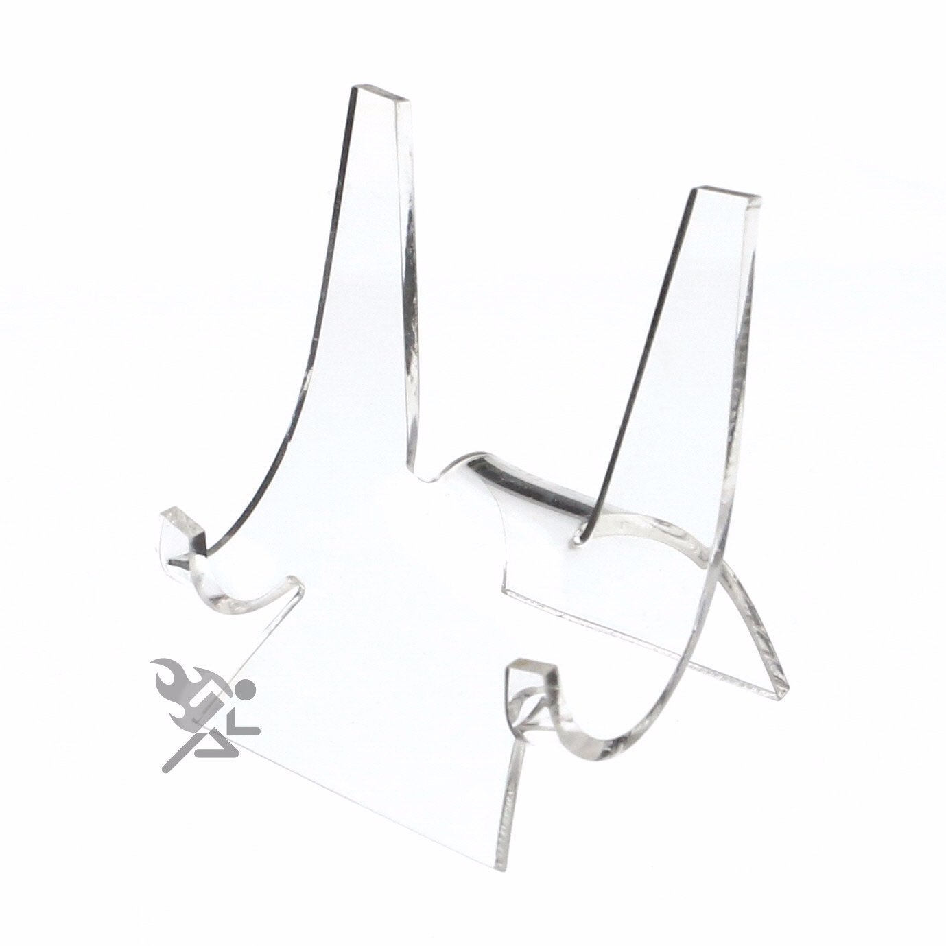 Clear Acrylic Easel Display Stand for 6″ to 9″ Plates (4″ High) Qty: 1
