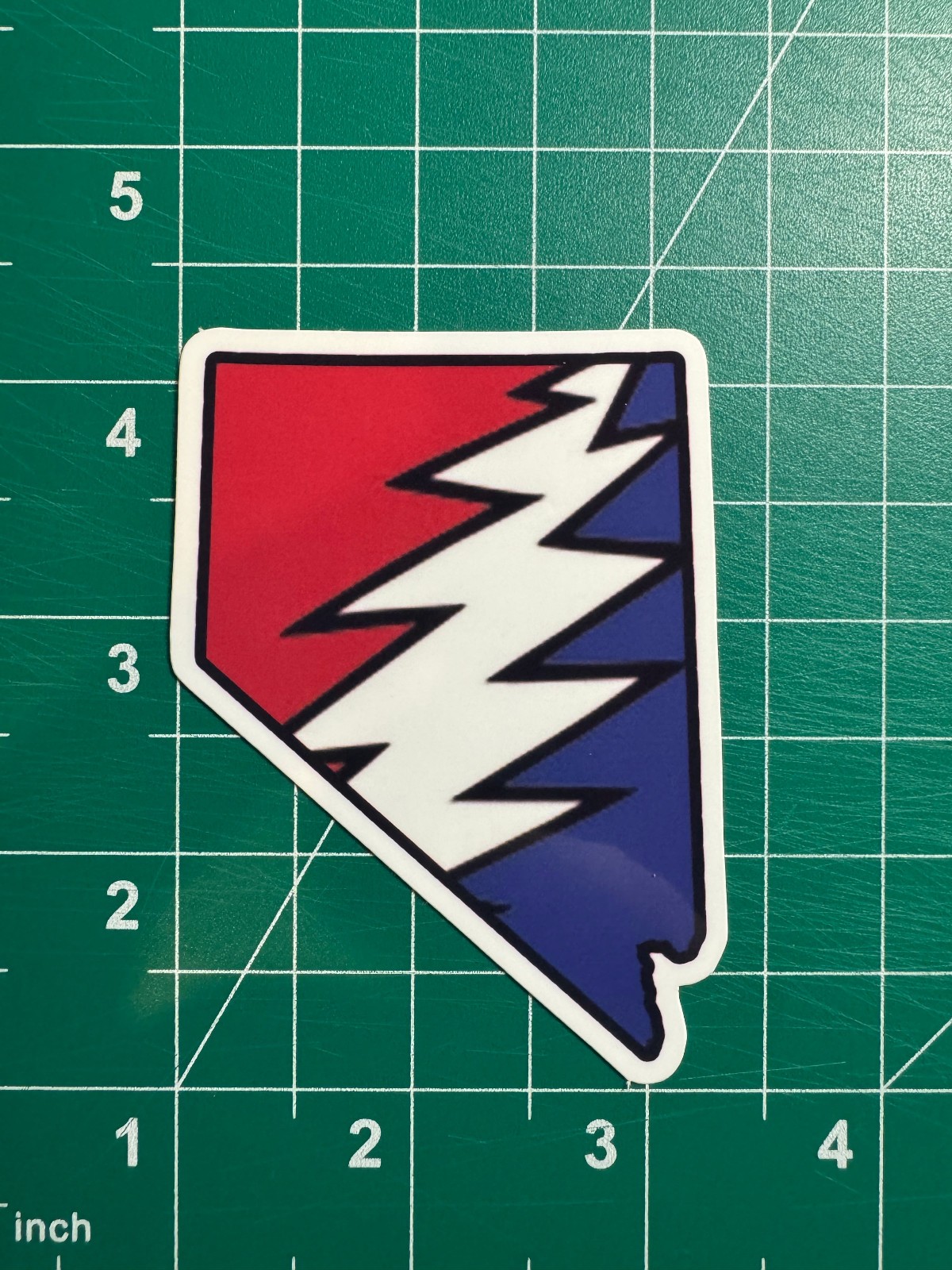 Nevada Stealie – Grateful Dead – Laminated Vinyl Sticker 2″x3″