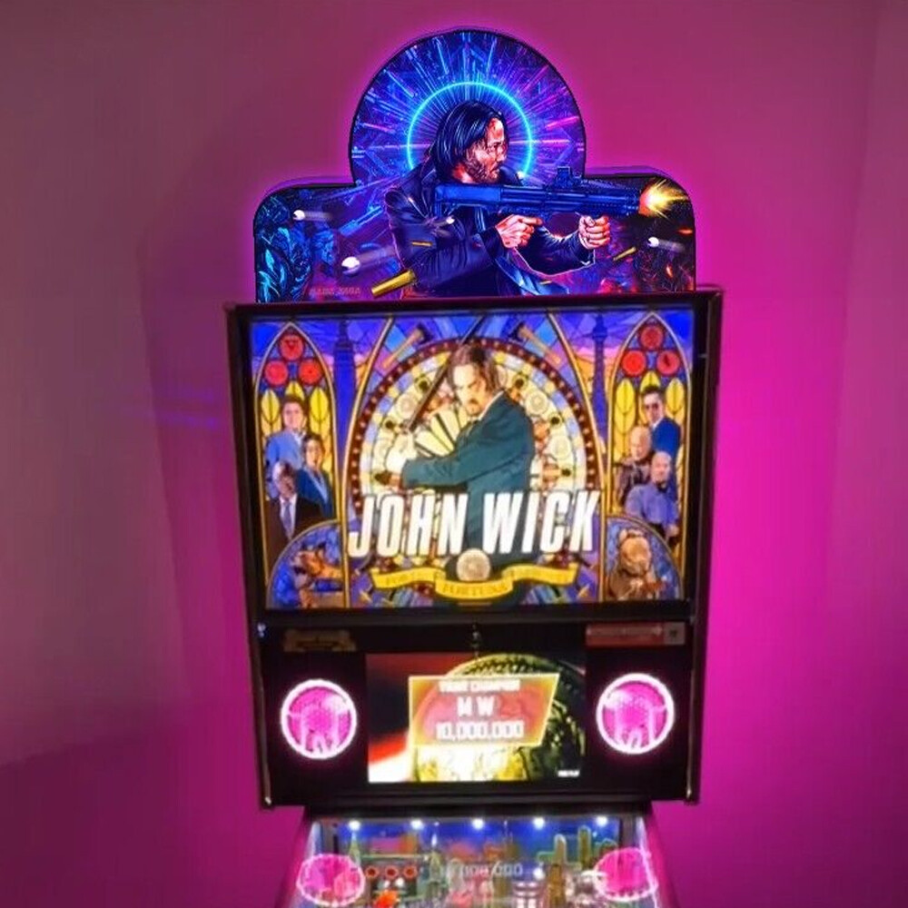 Ultimate John Wick Pinball Topper LED USB Lightbox for Pinball Topper Machine