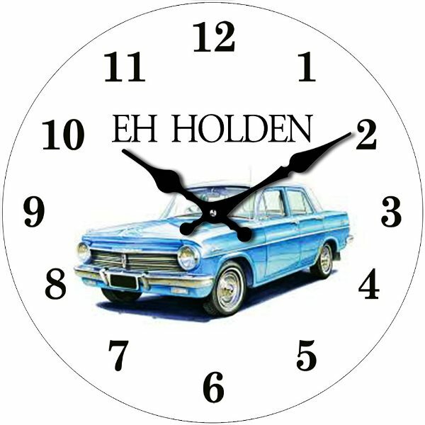 1964 Eh Holden Glass Wall Clock 17cm Man cave Mancave Garage Shed Home Decor