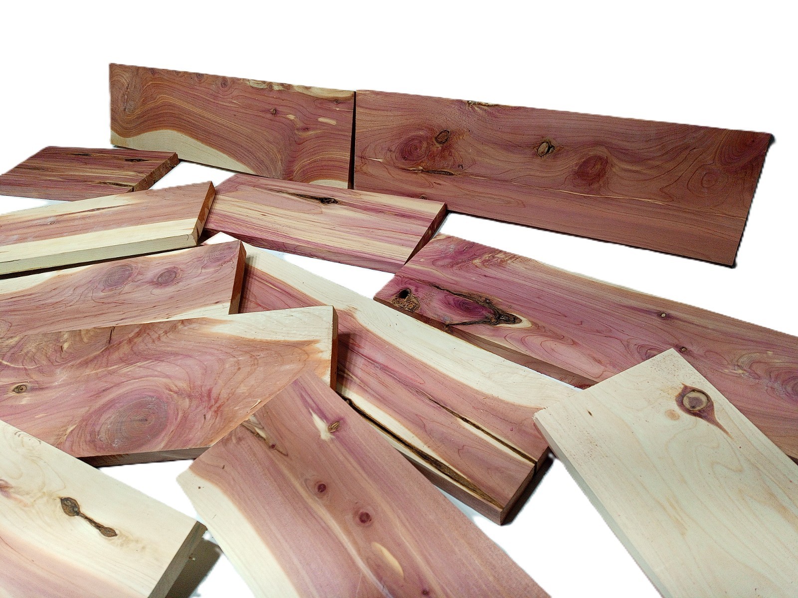 10lbs Red Cedar Wood PLANED SMOOTH Kiln Dry Scrap Lumber Drop Pieces SHIPs FREE!