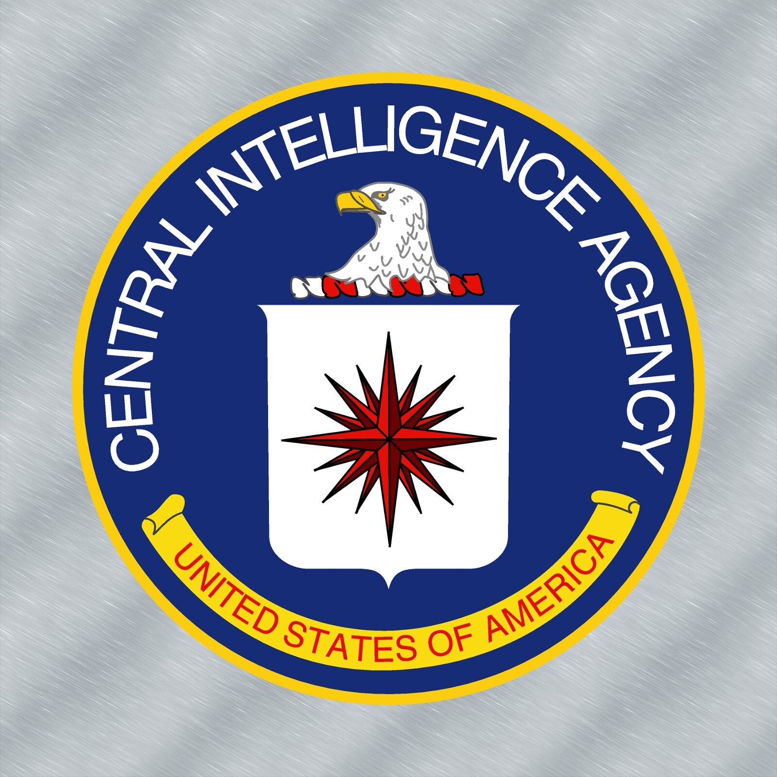 CIA Seal Laminated Sticker Choose from 2″, 3″, 4″, 5″ or 6″ Sizes for Laptop